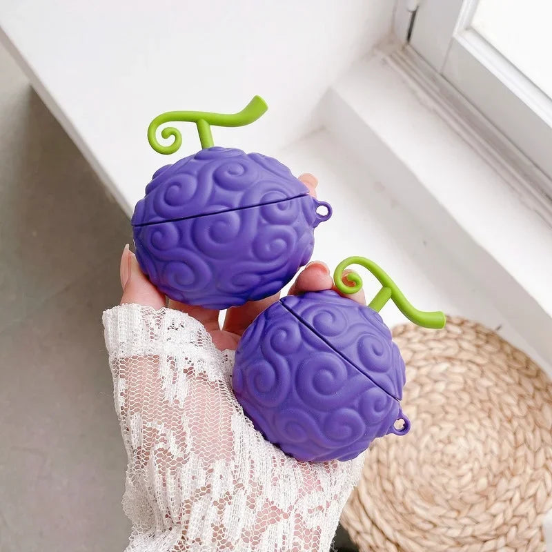 Luffy & Ace Devil Fruit Silicone Case Cover for AirPods