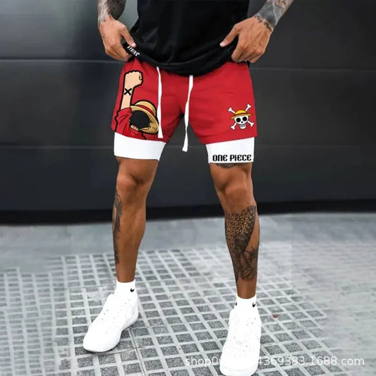 One Piece 3D Print Sports Shorts