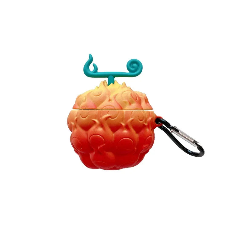 Luffy & Ace Devil Fruit Silicone Case Cover for AirPods