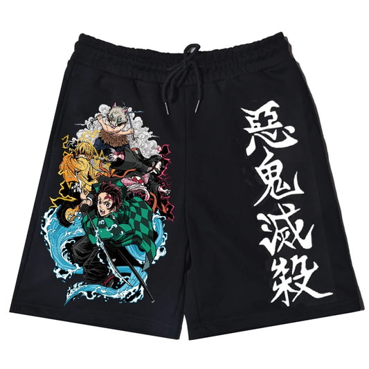 Demon Slayer Hip Hop Summer Shorts