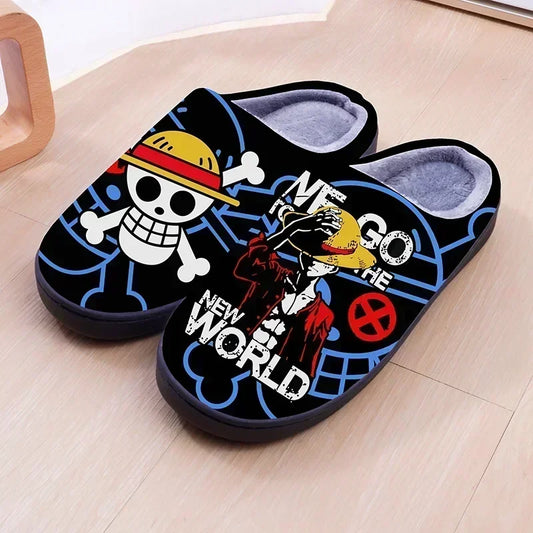 One Piece Series Plush Slippers